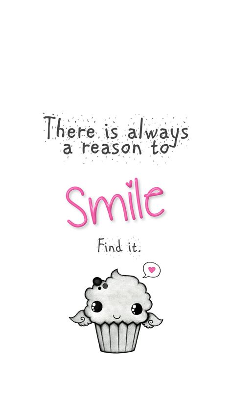 Download Reason To Smile Cute Quotes Wallpaper | Wallpapers.com