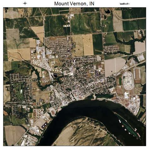 Aerial Photography Map of Mount Vernon, IN Indiana