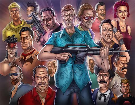 GTA Vice city (characters) by huzzain on DeviantArt