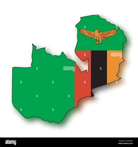 Zambia map flag Stock Vector Image & Art - Alamy