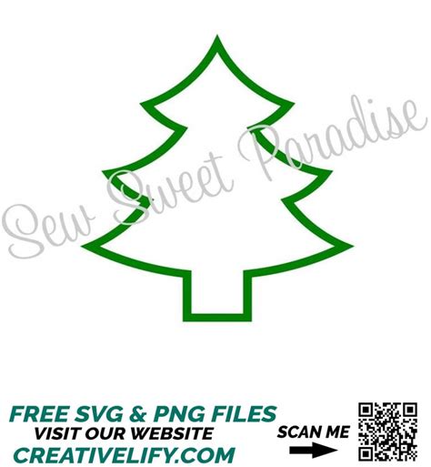 Christmas Tree Outline SVG, Christmas SVG, Tree SVG, Digital - Inspire ...