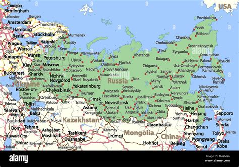 Show Map Of Russia