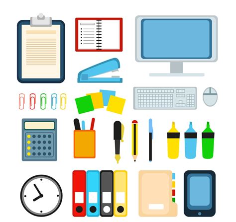 24 Cartoon Office Supplies Vector by FreeIconsdownload on DeviantArt