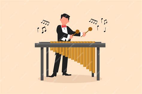 Premium Vector | Business flat cartoon style draw man percussion player ...