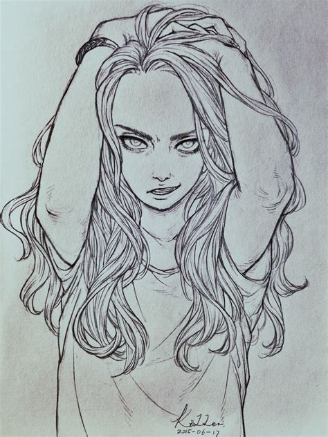 Angry. | Girl drawing sketches, Sketches, Character art