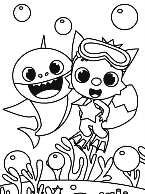 Baby Shark Doo Doo Coloring Pages