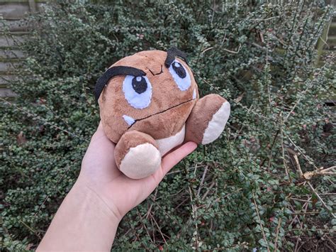 I made a sitting goomba plushie! : r/Mario