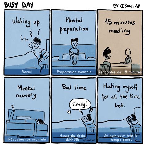 Busy day. : r/anxietymemes