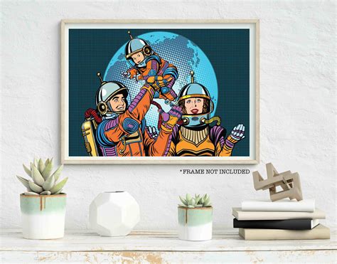 Retro Sci-fi Pop Art Space Poster Prints Unframed A4 A3 A2 | Etsy