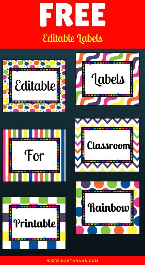 Classroom Labels Free Printable - Printable Form, Templates and Letter