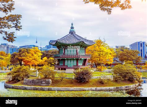 Gyeongbokgung Palace in autumn,South Korea Stock Photo - Alamy