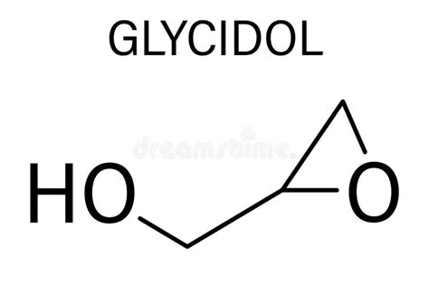 Glycidol Molecule. Skeletal Chemical Formula Stock Vector ...