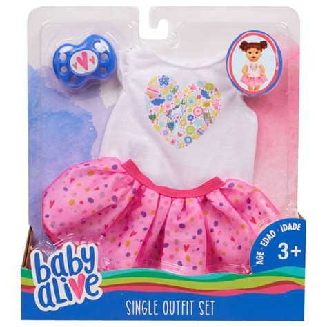 Baby Alive Single Outfit Set, White Tee & Pink Tutu, Ages 3 + - Walmart ...