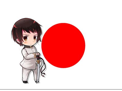 Anime Girl Japan Flag