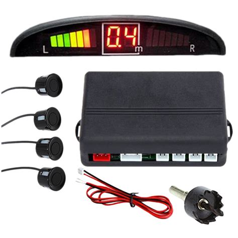 Buy New 4 Parking Sensors LED Display Car Reverse Backup Radar System ...