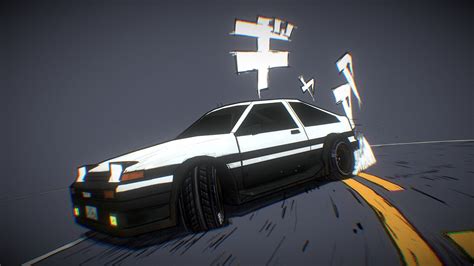 Drifting AE86 - Slow Motion Animated Version - 3D model by FoG Ryû ...