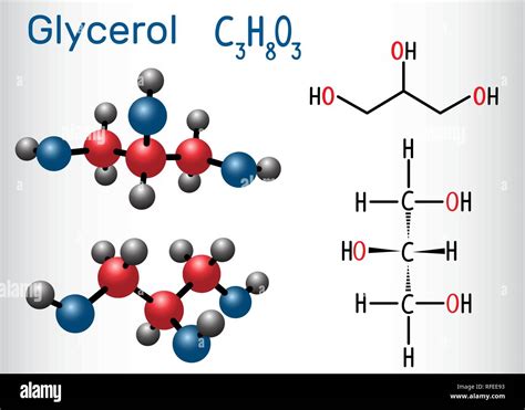 Structure Of Fatty Acid And Glycerol