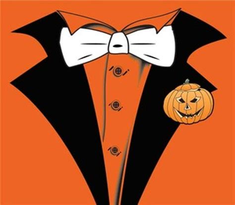 Orange Tuxedo T-Shirt with Halloween Pumpkin | Shop Men's Tuxedo Tees