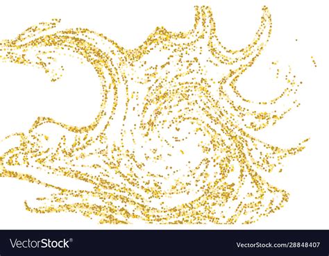 Golden glitter confetti Royalty Free Vector Image