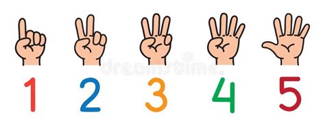 Children Counting Finger Stock Illustrations – 240 Children Counting ...