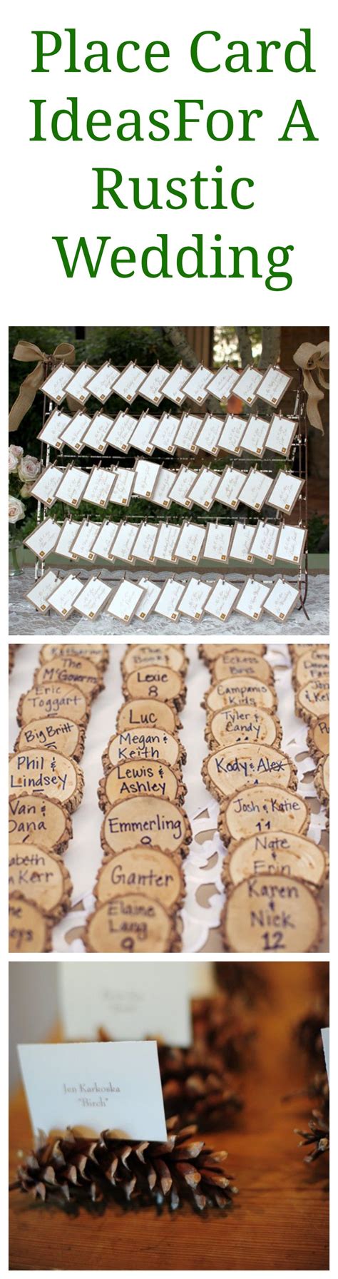 Rustic Wedding Place Card Display Ideas - Rustic Wedding Chic