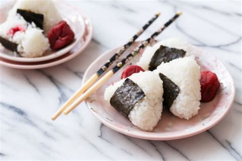 Umeboshi Onigiri (Rice Balls with Japanese Salt Plums) | Love and Olive Oil