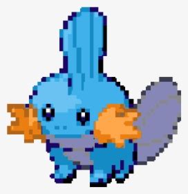 Badly Colored Mudkip - Mudkip Pixel Art Minecraft, HD Png Download ...