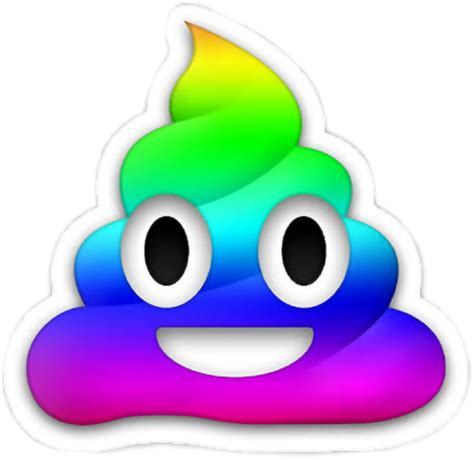 Transparent Clipart Poop Rainbow Poop Emoji Png 5761009 Pinclipart ...