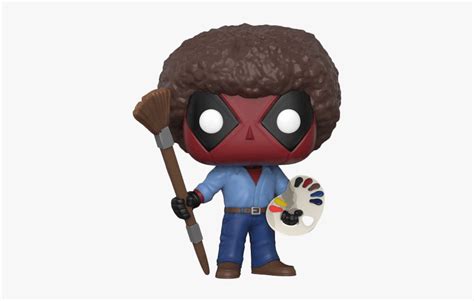 Deadpool Bob Ross Funko, HD Png Download - kindpng