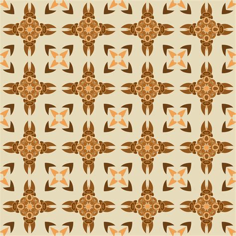 Indonesian batik motif with brown color. motif, sketch, illustration ...