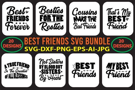 Best Friends SVG Bundle Bundle · Creative Fabrica