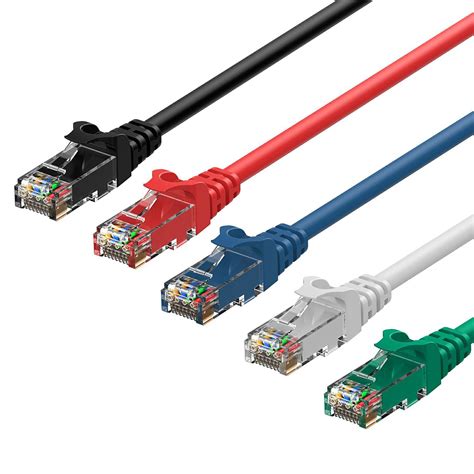 Ethernet Cable, Rankie 5-Pack RJ45 Cat 6 Ethernet Patch LAN Network ...