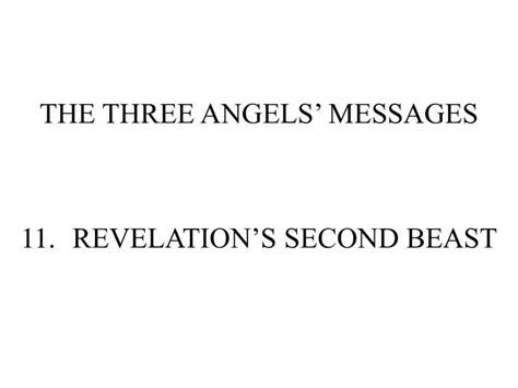 PPT - THE THREE ANGELS’ MESSAGES PowerPoint Presentation, free download ...