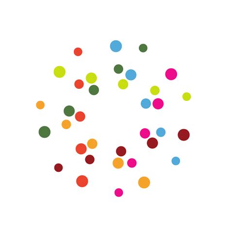 Random coloured dots - Openclipart