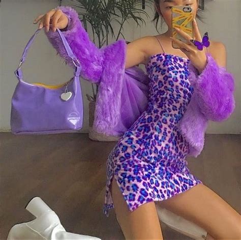 purple aesthetic | Purple outfits, Neon outfits, Cute outfits