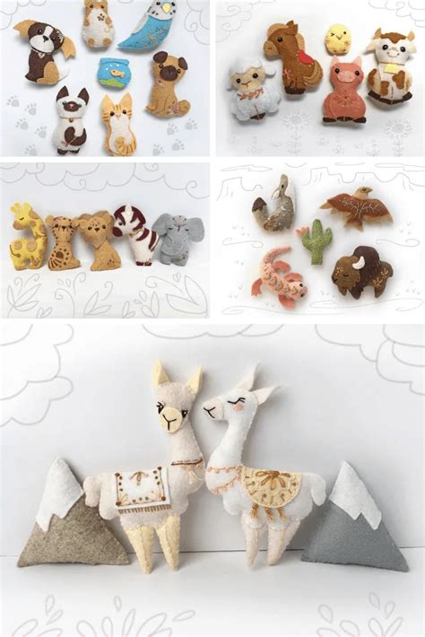 50+ Handmade Felt Toys Patterns that make Wonderful Gifts for All Ages