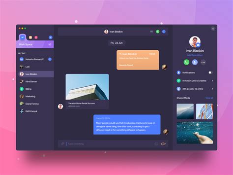 Dribbble - desktop_messenger.png by ALEX BENDER