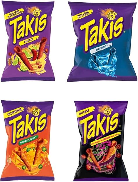 Takis Flavor Variety - Nacho Xplosion, Dragon Sweet Chili & Fuego ...