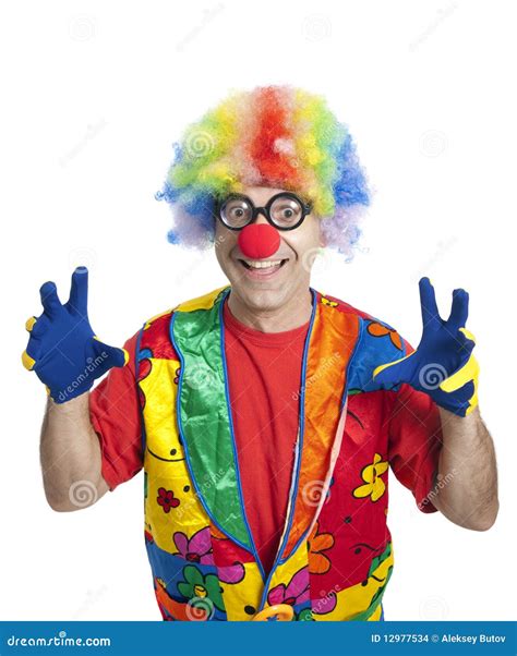 Funny clown stock photo. Image of tiny, white, fair, state - 12977534