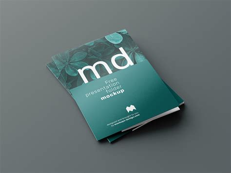 Free presentation folder mockup - Mockups Design