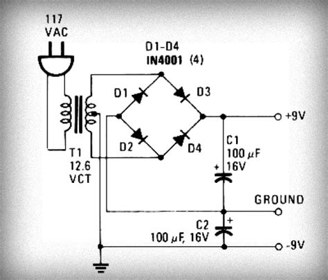 Simple Power Supply Schematic Dc Power Supply Circuit Diagra