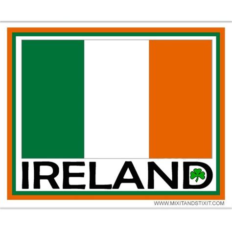 SAVE $1.00 - Ireland Flag Bumper Sticker (B001RYJOEG) $8.95