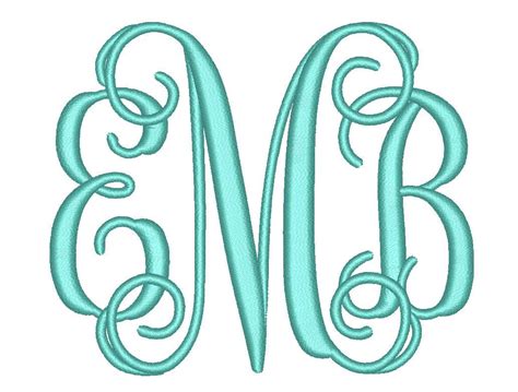 4size Interlocking Monogram 3 Letters Monogram Font BX Fonts - Etsy ...