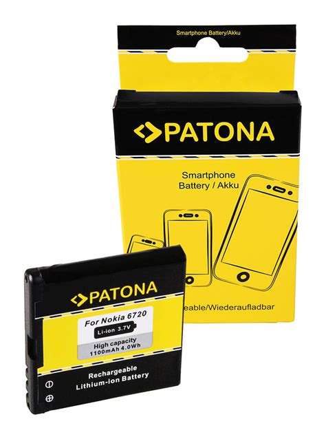 PATONA Battery f. Nokia BP-6MT E51 Nokia N81 N81-8GB N82 6720 classic ...