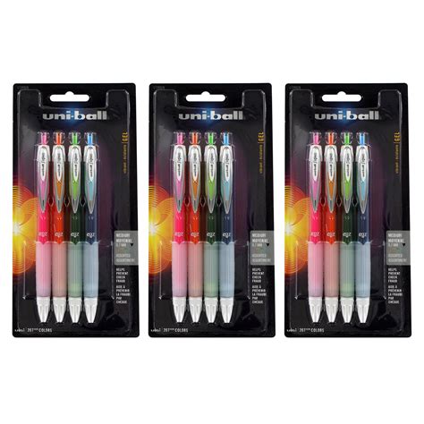 Uni-Ball Signo 207 Colors Retractable Gel Pens, 0.7mm, Medium Point ...