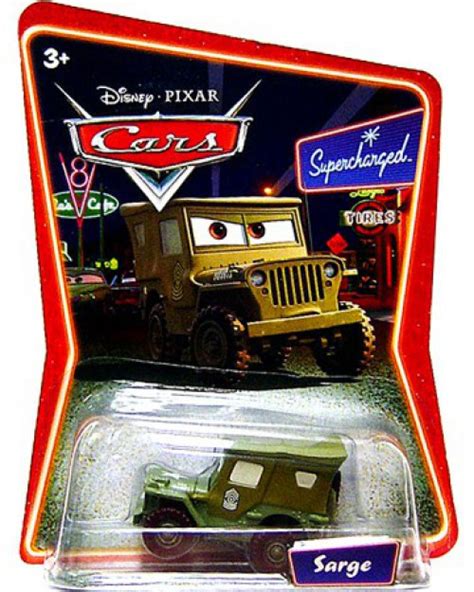 Disney Pixar Cars Supercharged Sarge Diecast Car Mattel Toys - ToyWiz