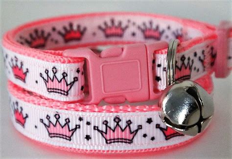 Cat Collar Kitten Collar Pink Princess Cat Collar With - Etsy