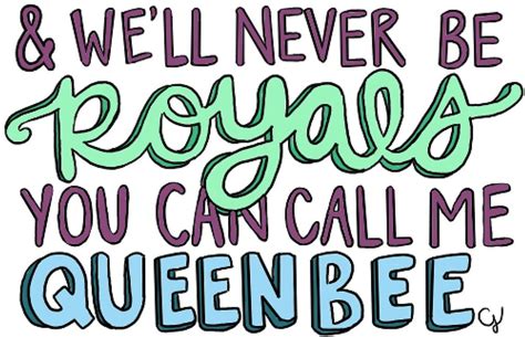 "ROYALS LORDE Lyrics / Fan Art " by charllhere | Redbubble