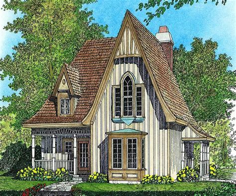 Charming Gothic Revival Cottage - 43002PF | Architectural Designs ...