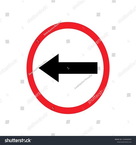 Traffic Signs Collection Vector One Way Stock Vector (Royalty Free ...